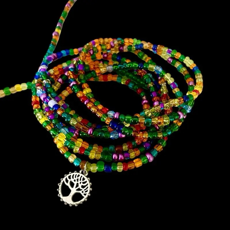 Waist Beads, Adjustable Up to 60 in Size for Women's Waist Adornment