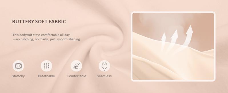 FeelinGirl Seamless Covered Bust Jumpsuit Thong Bodysuit Peach heart collar Fit Womenswear Comfort Shapewear Breathable Comfortable Day Sleeveless Corset Zipper TikTokShopBlackFriday