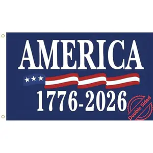 WENWELL 1776-2026 250th Anniversary Flag Double Sided 3x5 Ft, 250 Years USA Patriotic Banner, America Independence Celebration, Indoor Outdoor Display