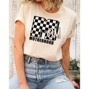 Motherhood Checkerd Screen Print Transfer