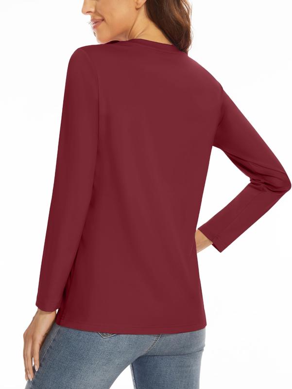 5 Pack Women Long Sleeve Shirts Running  Casual Tops  Workout Hiking T Shirts for Quick-Dry  Athletic shirts women