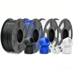 Professional Grade Flexible Tpu Filament 95a 1.75mm 1kg Pack, Shock Resistant Wear-Resistant for 3D Printing Accessories & Phone Cases