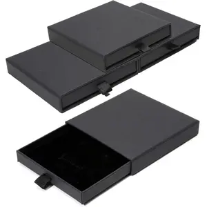 Jewelry Gift Box,Cardboard Jewelry Boxes, Fancy Necklace Bracelet Earring Drawer Organizer Box, Kraft Empty Jewellery Boxes for Necklace Ring Earring Display Box