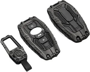 Heavy Zinc Alloy Key fob Cover, Keychain, Key Case, Accessories Compatible with Subaru BRZ Legacy Outback Ascent Crosstrek Forester WRX