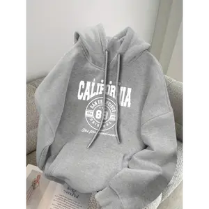 San Francisco California Hoodie Sweatshirt - Casual Polyester Hoodie with Hood, Alphabet Pattern, Pocket Detail, Knit Fabric, Regular Fit for Men and Women - Fall/Winter Collection