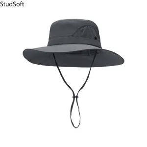 2026 New Outdoor Wide-brimmed Sunshade and Sun Protection Fishing and Hiking Hat Breathable UV Protection Quick-drying Bucket Hat