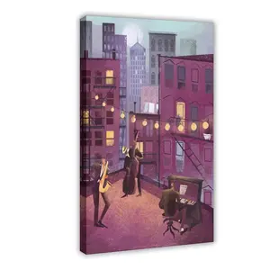 Vintage Jazz Poster 7 bedroom canvas posters, hall wall art, bathroom canvas posters, home poster decoration