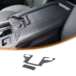 For 2024+ Toyota Highlander Grand Highlander armrest box switch button panel sticker interior accessories carbon fiber pattern