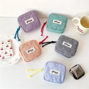 Plaid Pattern Makeup Bag,Portable Cosmetic Storage Bag with Zipper,Versatile Makeup Organizer Pouch for Travel & Daily Used, Makeup Brushes Organizer,Gifts For Women