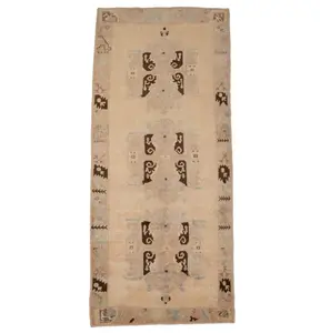 635 - Turkish Fine Unique Handmade Traditional Wool Runner