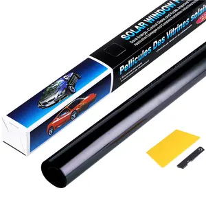 Nano Carbon Window Tint Film Roll 5% 20% 35% VLT UV, Heat Blocking Window Tint Film for Home, Office, Car, Truck