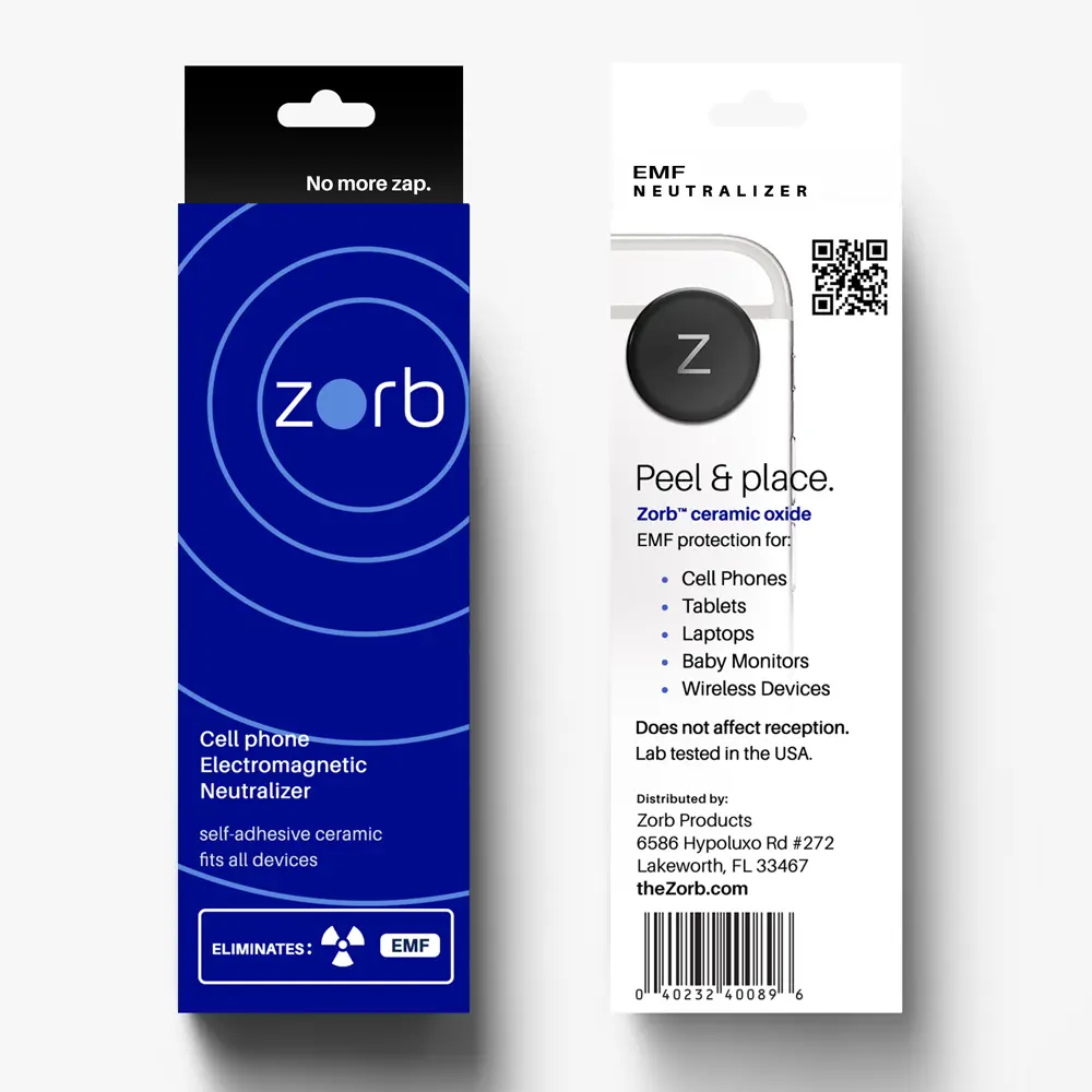 Zorb EMF Neutralizer -  Cellphone , Cordless phone baby monitors small laptops.