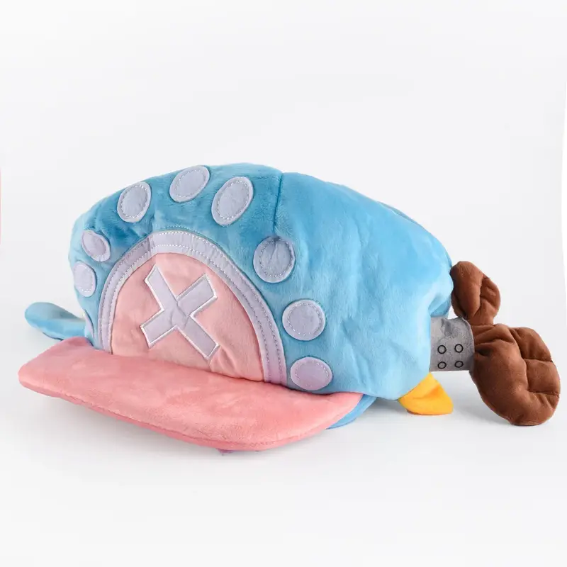 One Piece Tony Tony Chopper hat Cosplay Accessories Hat Plush Blue Hat Costume Hat Ver 5 Halloween Christmas Cap Anime Tony Chopper Plush Hat Cosplay Girl Gift Masks Comfortable