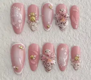 Vicky:Happy handmade press-on nail scoops Vicky:Happy handmade press-on nail scoops