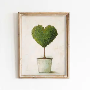 Heart Topiary Art Print