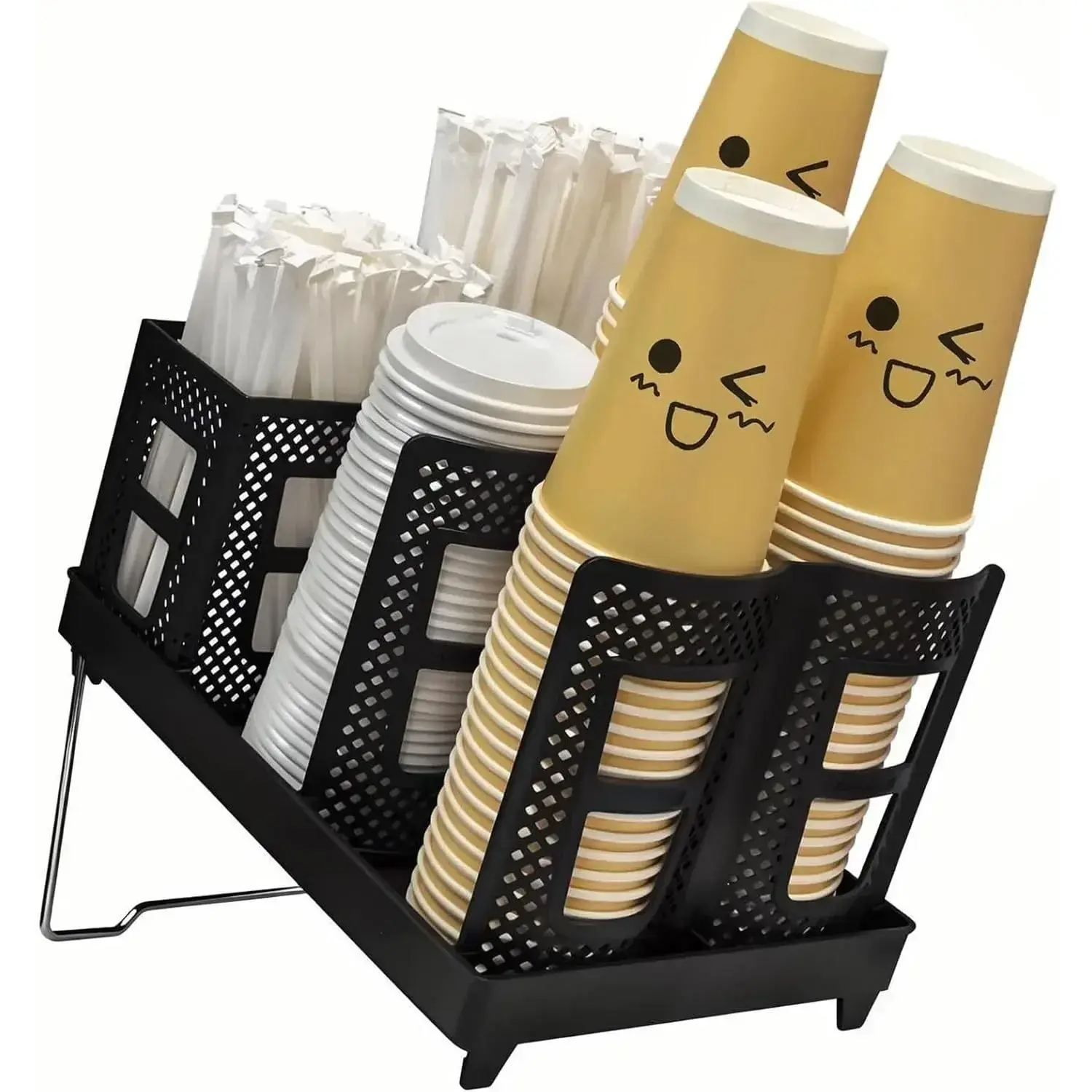 Ubreakable Paper Unbreakable 2-in-1 Coffee Cup & Lid Organizer for Countertops - TikTok Shop
