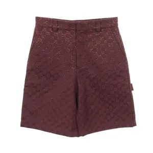 Pre-owned GUCCI Cotton Small Leather Goods Crystal GG Shorts