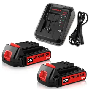 Upgrade Your Power! 20V 3000mAh Battery & Charger Compatible with Black+Decker 20V MAX LB2X4020 - Instant Power