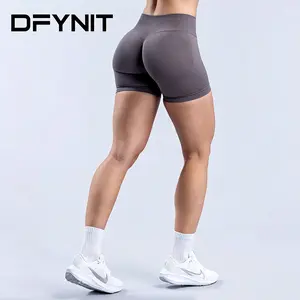 Impact Shorts - 4.5" Stretch Nylon with Subtle Glute Contour Low Ribbed Band   alt gym clothes