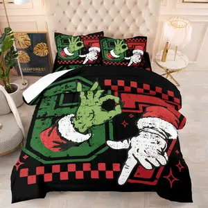 6 7 Six Seven Comforter Set, Includes 1 Quilt Cover and 2 Pillowcases, Thickened & Warm Bedding Set with Soft and Comfortable Fabric, 67 Funny OK Gesture,Suitable for Teenagers & Kids as Christmas Gifts, and Stylish Bedroom & Dorm Decor