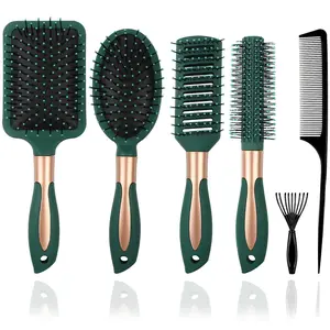 5 comb sets and 1 Rake shaped cleaning brush, Clean up residual hair, air cushion comb, cleaning tool