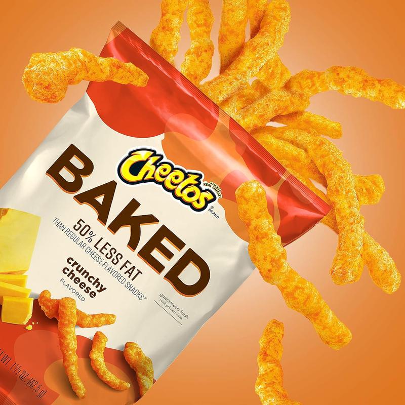 Frito-Lay Baked Cheetos Crunchy, 0.875 Ounce (Pack of 40)