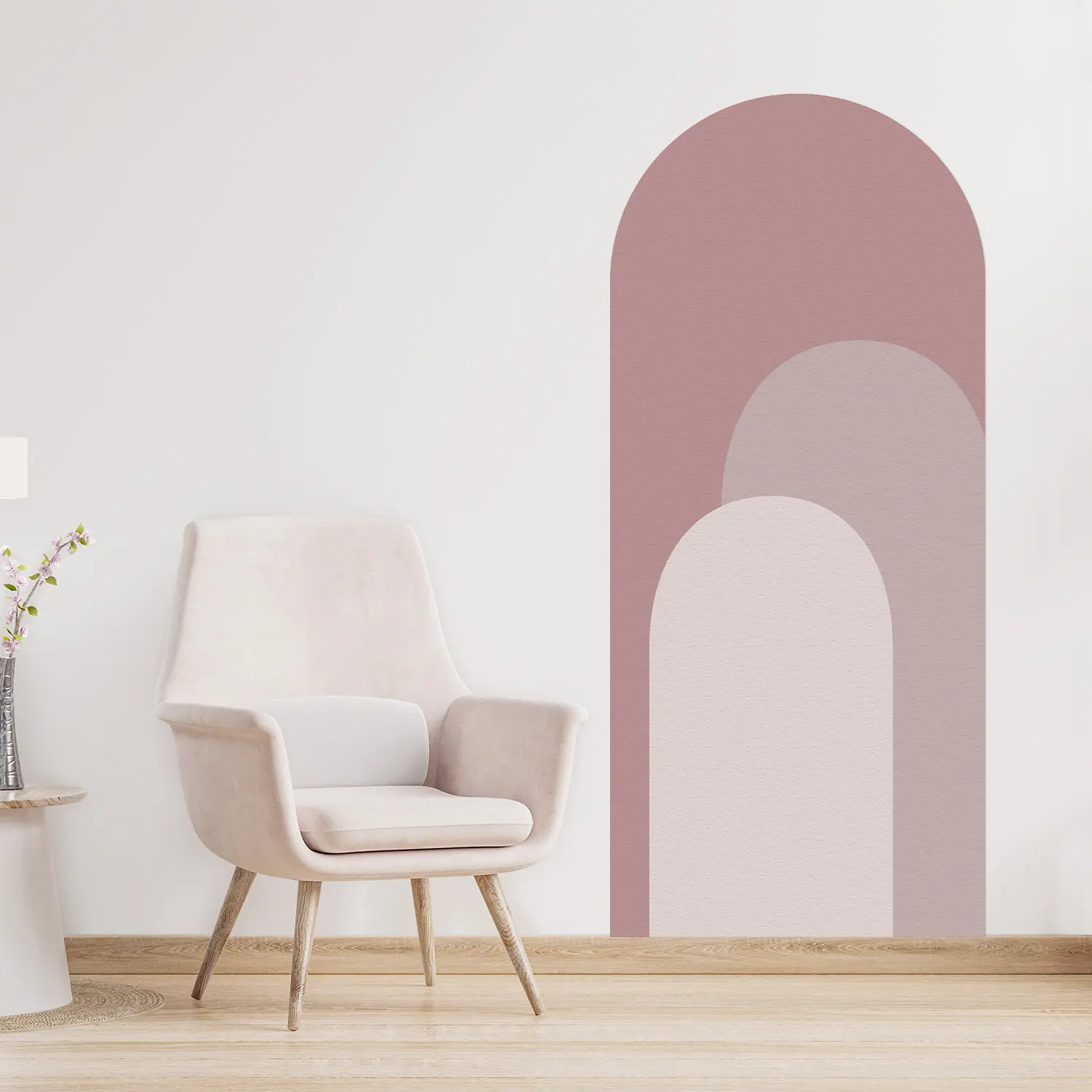 Arch Home Decor Wallpaper, Artistic Geometric Self-Adhesive Wall Mural, Creative Wallpaper for Living Room and Bedroom Walls