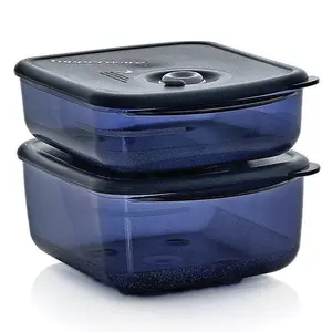 Vent 'N Serve Medium 2-piece Set - Reusable Microwave Containers with Venting System for Easy Reheating & Meal Planning - Freezer & Dishwasher Safe - 2½ & 4¼ Cup Capacities