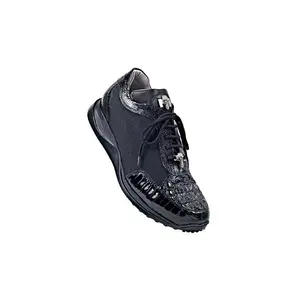 Mauri - "8741 Superb" Crocodile and Ostrich Leg Sneaker