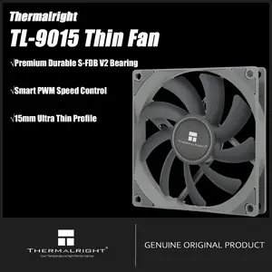 Thermalright TL-9015 CPU Fan, 92mm Case Cooling 4PIN PWM PC Fan with 15mm Ultra-Thin, 2700RPM Speed, CPU Cooling(TL-9015)