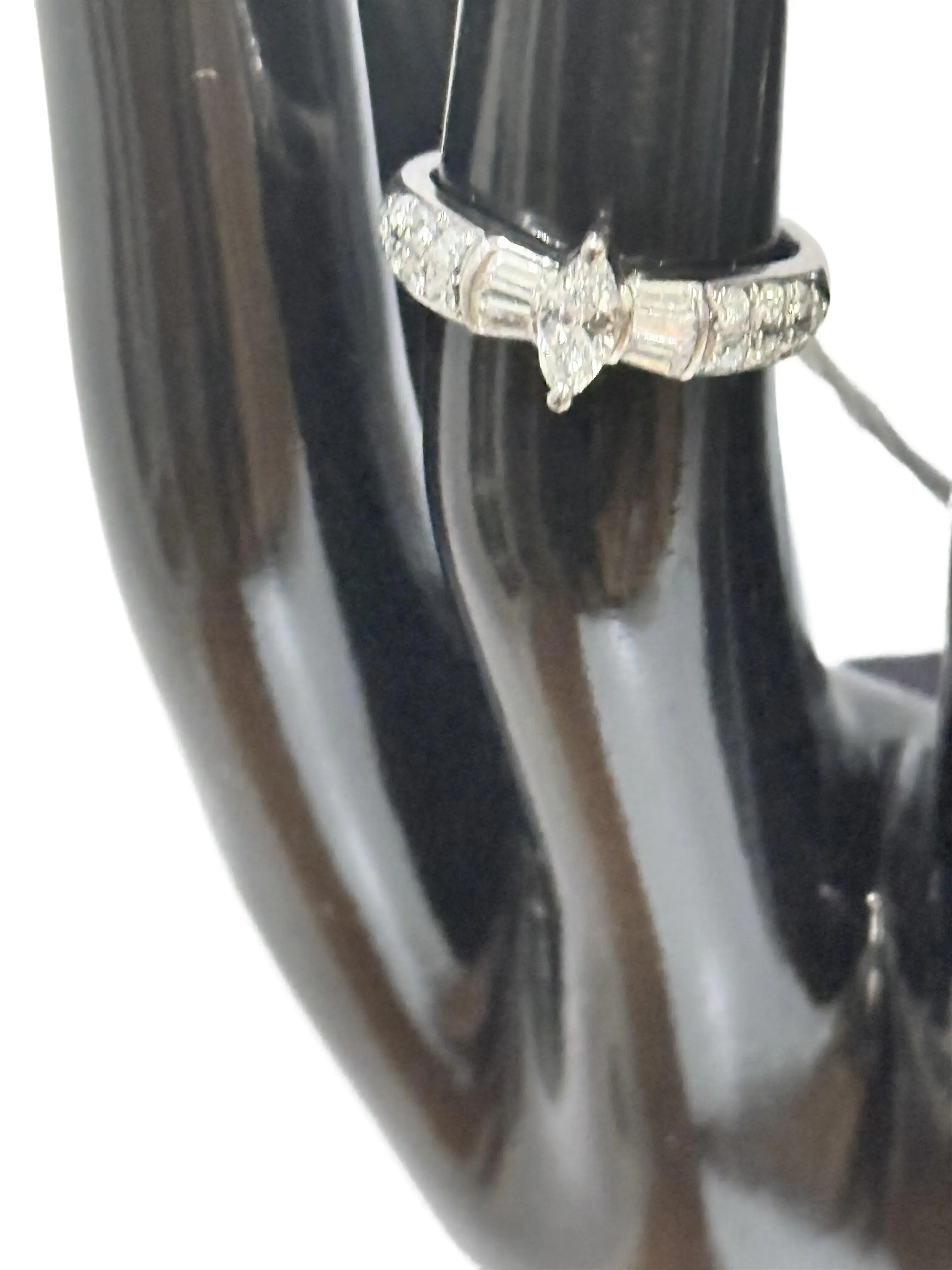 Platinum Diamond Ring (size 4.5)