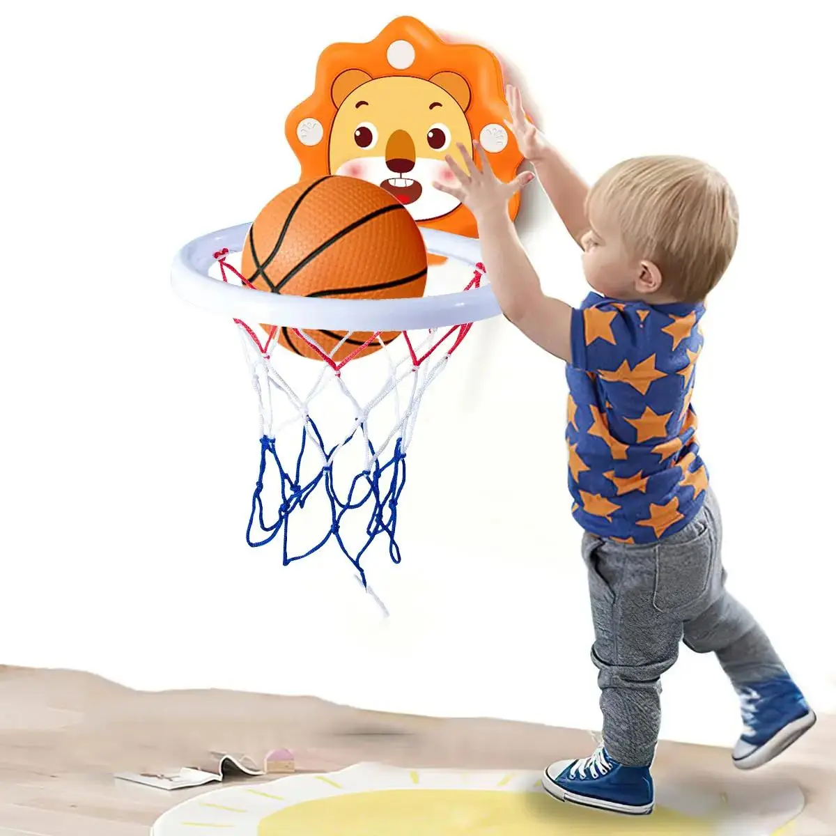 Kids Basketball Hoop with Ball (1 Set), Children's Liftable Basketball Hoopl, Children Basketball Hoop, Sports Toy for Kids