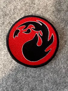 Red Mana iron on patches