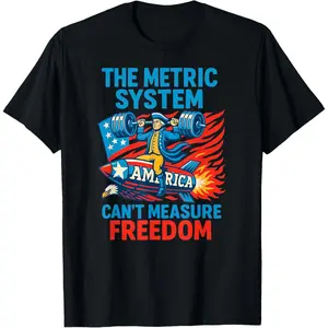 #TikTokShopRestock  Plus Size The Metric System Can't Measure Freedom T-Shirt