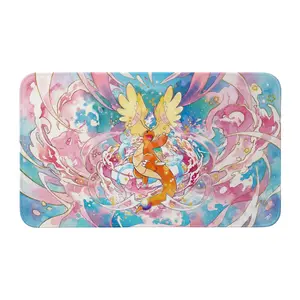 PKM Draagoniite Pastel Playmat Anime Desk Mat Custom Playmat Mousepad DnD mtg Accessories Playmate