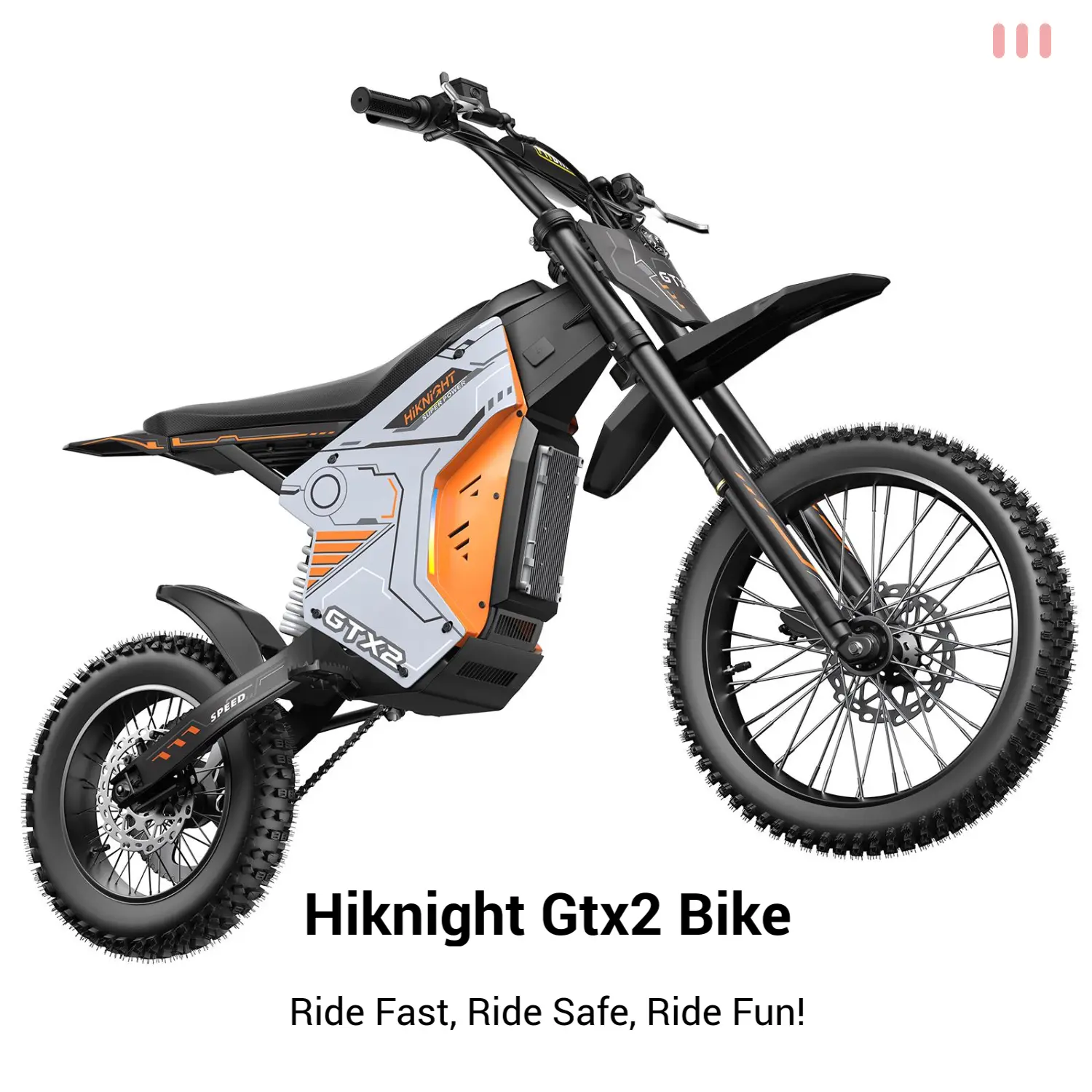 HiKNIGHT GTX2 5000W Electric Dirt Bike for Teens Adults, 52V 27AH Battery, 45MPH Electric-Motorcycle 52 Mile Range, UL 2272 certified, Energy Recovery, Reverse, Horn, Dual Hydraulic Brakes, BMS Battery Protection