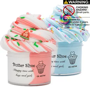 Butter Slime Kit, Mixed Butter Slime Putty, Squishy Covered Slime, Moldable Taba Squishy Stretchy Non-sticky Stress Relief Toy for Boys Girls, Diy Stress Relief Toy, Squishy Series, Handmade Taba Squishy