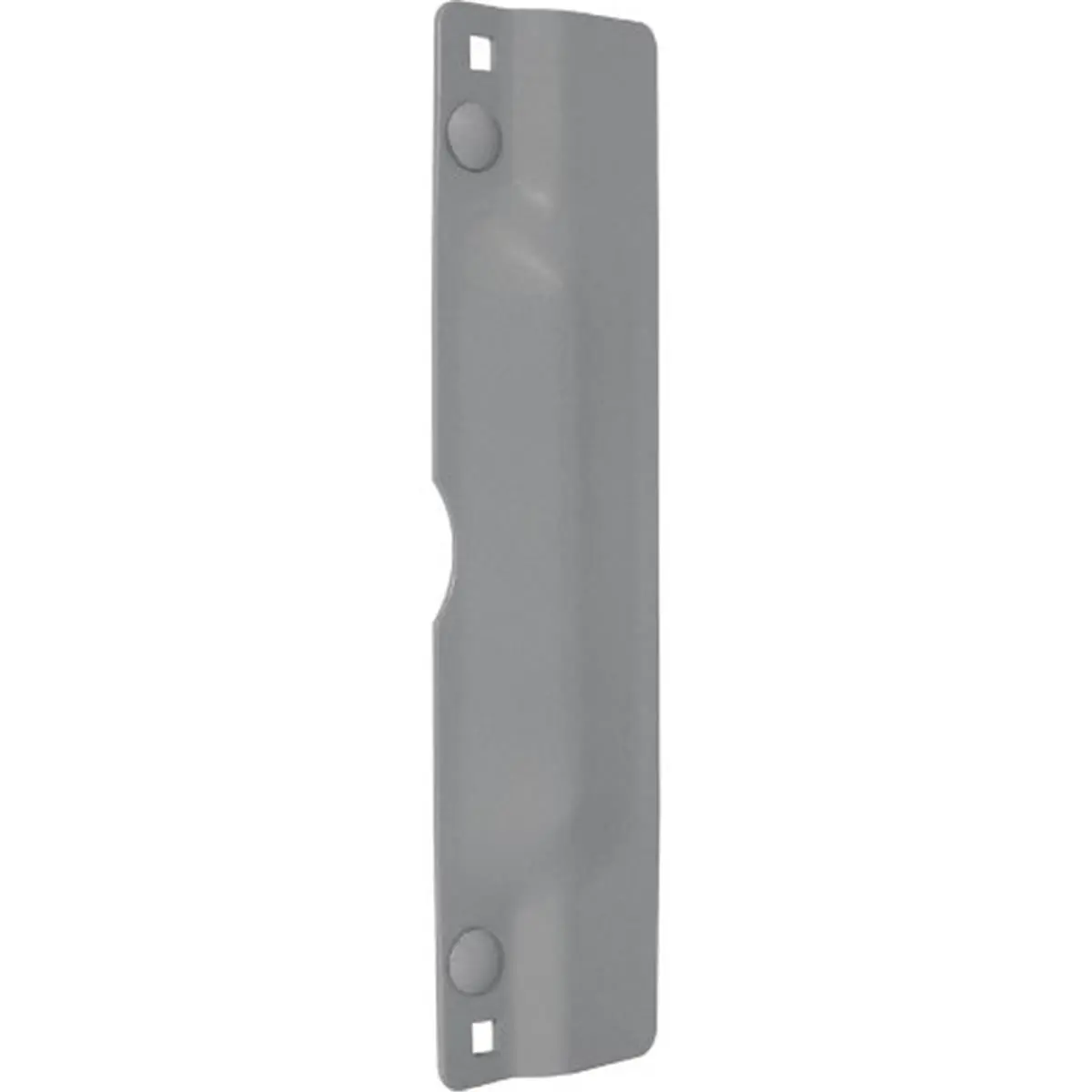 Prime Line Products Latch Guard, 3 x 11 in. Painted Steel Security Plate for Outswing Doors, Gray Finish, Prevents Forced Entry, Door Protection Accessory, Carriage Bolts, 1 Shield, 3X11 In., Shield + Bolts