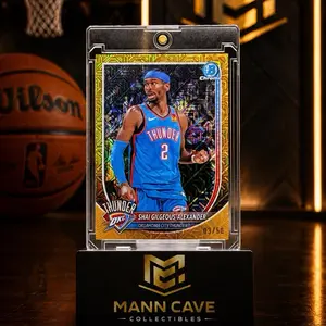 Shai Gilgeous Alexander 2025-26 Bowman Chrome Gold Mojo 03/50