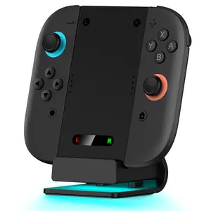 BEBONCOOL for Switch2 joycon charging grip Joy-Con handlescharger OLED Charging handle grip oled bracket charger base Joycon left and right charging dock charger base handle holder protective shell peripheral accessories