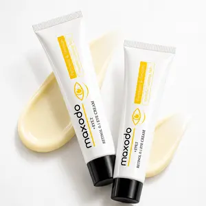 Maxodo Retinol 0.1% Eye Cream, Smooth & Bright-Looking Under Eyes, Lightweight Hydration for Dryness and Puffiness, Daily Eye Care for All Skin Types Gentle