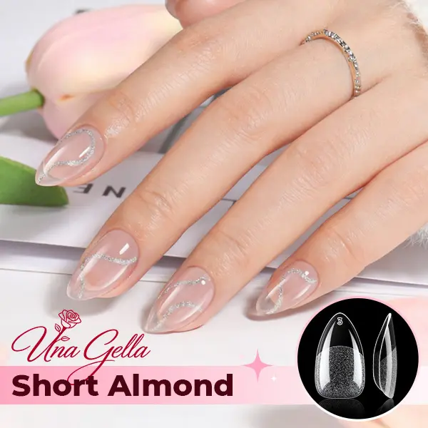 UNA GELLA 216PCS Half Cover No Buffer Nail Extension Kit - No Curing Light All-In-1 DIY Salon Manicure Set for Beginners, 15ml Non-Runny Semi Solid Glue, Remover, Built-In Curve Clear Press-Ons, Nail Art Supplies sohochic UNA GELLA 216PCS Half Cover No Buffer Nail Extension Kit - No Curing Light All-In-1 DIY Salon Manicure Set for Beginners, 15ml Non-Runny Semi Solid Glue, Remover, Built-In Curve Clear Press-Ons, Nail Art Supplies sohochic