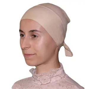 Firdevs Luxury Jersey Hijab Bonnet Underscarf Beige