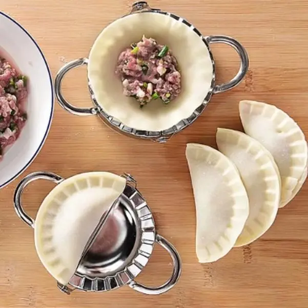 Manual Stainless Steel Dumpling & Ravioli Maker, Pie Wrapper Press Tool