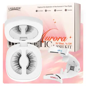 [TikTokShopValentinesDayGift] LASHVIEW Soft Magnetic Eyelashes No Glue or Eyeliner Needed Reusable Natural Look Makeup Lashes