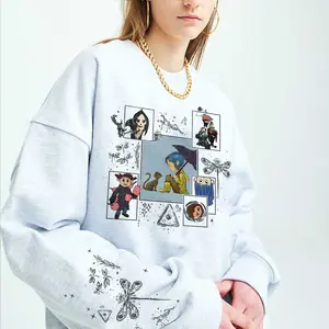 Coraline TShirt/Sweatshirt/Hoodie, Spooky Stop-Motion Movie Design, Creepy Button Eyes Theme, Dark Fantasy Aesthetic, Gothic Horror Outfit, Movie Lover Apparel, Best Gift Idea