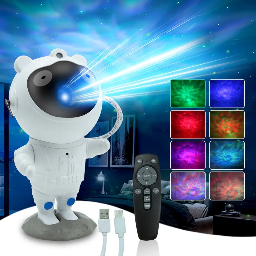 New Bluetooth Astronaut Galaxy Starry Sky Projector Light - Bluetooth Speaker with Music Playback, USB Plug-in for Bedroom Holiday Decorations, Atmosphere Light, Decorative Atmosphere Lamp