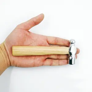 Wooden Handle Round Head Hammer Multi-function Smashing Walnut Nipple Hammer Hand Hammer Multi Function Mini Hammer Hand Tools