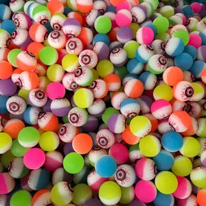 Fun Outdoor Eye Bounce Balls Gift Set, 2.5cm, 10-30 Pieces, Random Colors, Perfect for Birthday Parties, Prank Fairs, Halloween, Party Gifts