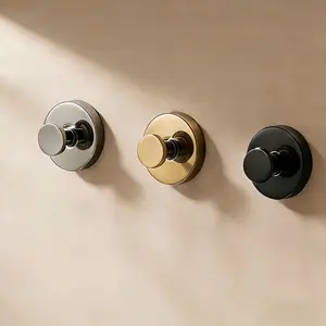 Suction Cup Hooks for Shower, No-Drill Towel & Robe Hooks for Bathroom, Glass Door, Mirror & Tile, 2 Pack, Matte Black – Ideal for Hanging Towels, Bathrobes & Loofahs